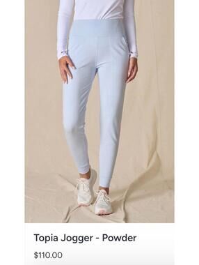 NWT Straight Down Topia Jogger in Color Powder Women’s XS